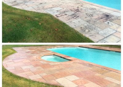 Pool deck cleaning by Aqua Clean and Seal